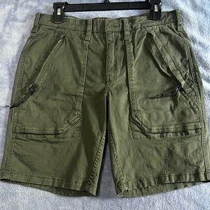 Green Cargo Shorts